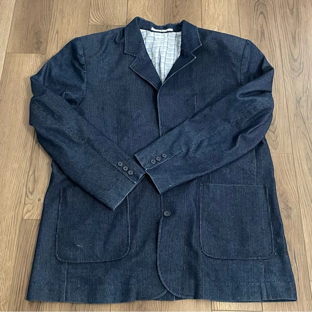 Re.Verb‎ Blue Corduroy Sport Coat Jacket